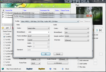 Boilsoft Video Converter screenshot 2