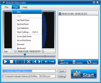 Boilsoft Video Cutter screenshot 2