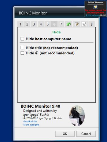 BOINC Monitor screenshot 8