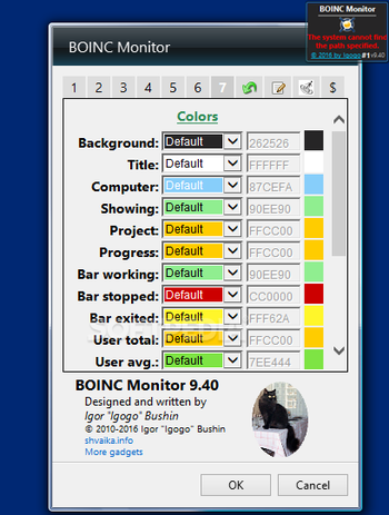 BOINC Monitor screenshot 9