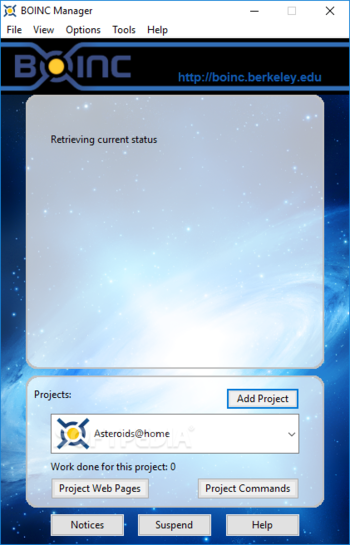 BOINC screenshot