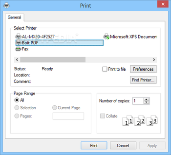 Bolt PDF Printer screenshot 2