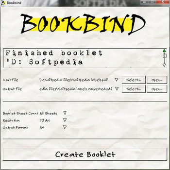 Bookbind screenshot