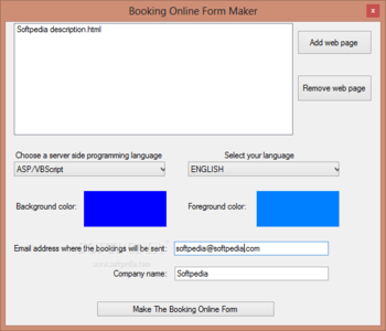Booking Online Form Maker screenshot