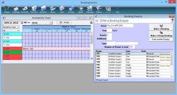 BookingCenter screenshot