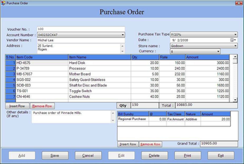 Bookkeeping Management Software screenshot