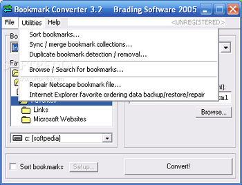 Bookmark Converter screenshot 2