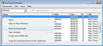 Bookmark Manager screenshot