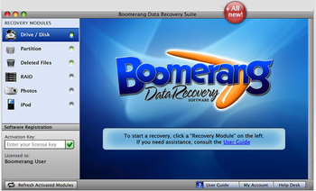 Boomerang Data Recovery screenshot