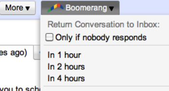 Boomerang for Gmail for Firefox screenshot
