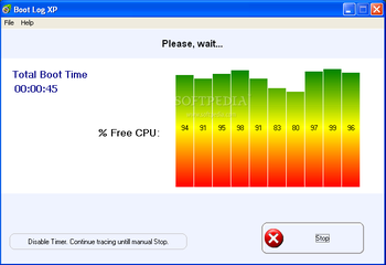 Bootlog XP screenshot 2