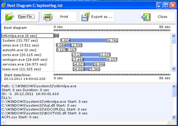 Bootlog XP screenshot 3