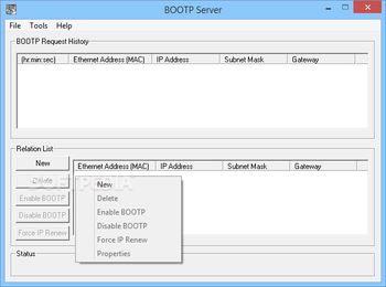 BOOTPServer screenshot