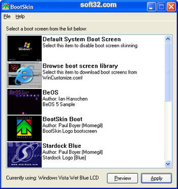 BootSkin screenshot