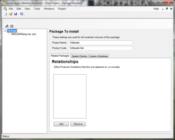 Bootstrapper Manifest Generator screenshot