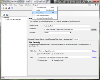 Bootstrapper Manifest Generator screenshot 11