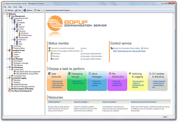 Bopup Communication Server screenshot