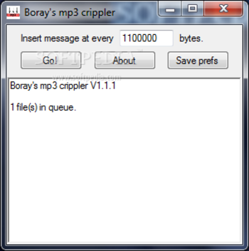 Boray's mp3 crippler screenshot