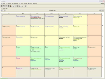 BORG Calendar screenshot