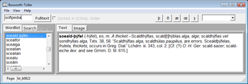 Bosworth-Toller Anglo-Saxon Dictionary screenshot 2