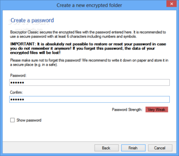 BoxCryptor Portable screenshot 8