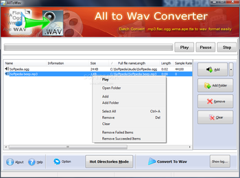 Boxoft All to Wav Converter screenshot 2