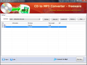 Boxoft CD to MP3 Converter screenshot