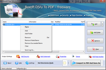 Boxoft Free DJVU to PDF screenshot 2