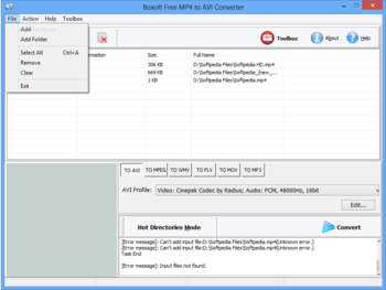 Boxoft Free MP4 to AVI Converter screenshot 3