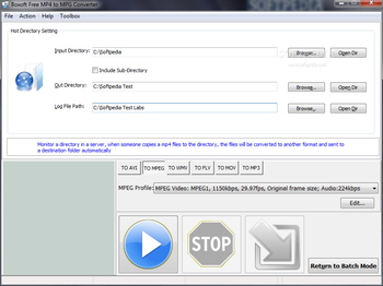 Boxoft Free MP4 to MPG Converter screenshot 3