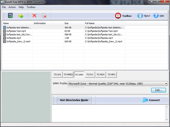 Boxoft Free MP4 to WMV Converter screenshot 2
