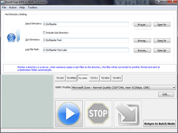 Boxoft Free MP4 to WMV Converter screenshot 3