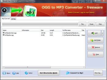 Boxoft free Ogg to MP3 Converter screenshot 2