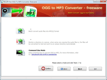 Boxoft free Ogg to MP3 Converter (freeware) screenshot 2