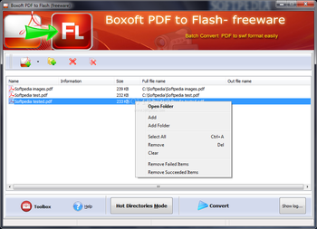 Boxoft PDF to Flash screenshot 2