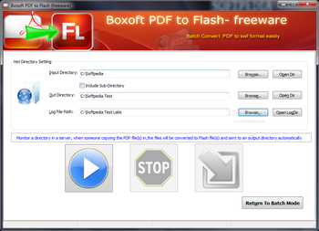 Boxoft PDF to Flash screenshot 3