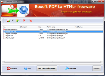 Boxoft PDF to Html screenshot 2