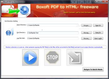 Boxoft PDF to Html screenshot 3