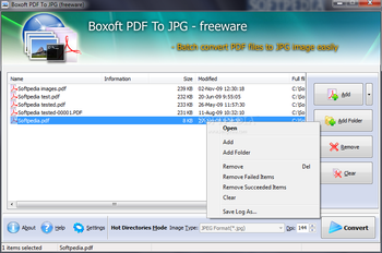 Boxoft PDF To JPG screenshot 2