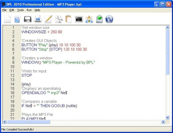 BPL 2010 - Beginners Programming Language screenshot