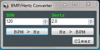 BPM/Hertz Converter screenshot