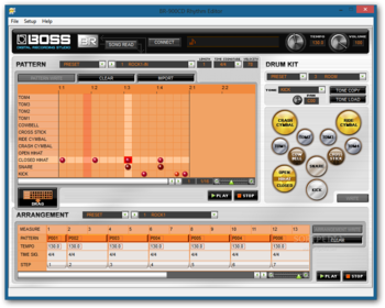 BR-900CD Rhythm Editor screenshot