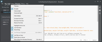 Brackets screenshot 5