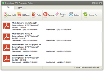 Bravo Free PDF Converter Suite screenshot