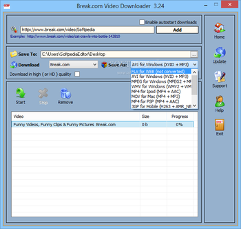 Break.com Video Downloader screenshot
