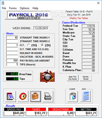 Breaktru PAYROLL screenshot