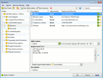 Breevy screenshot