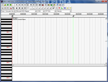 BRELS MIDI Editor screenshot