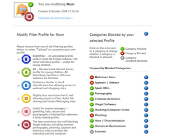 Brightfilter Parental Control 2009 screenshot 4