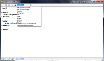 Brightworks HTML Editor screenshot 2